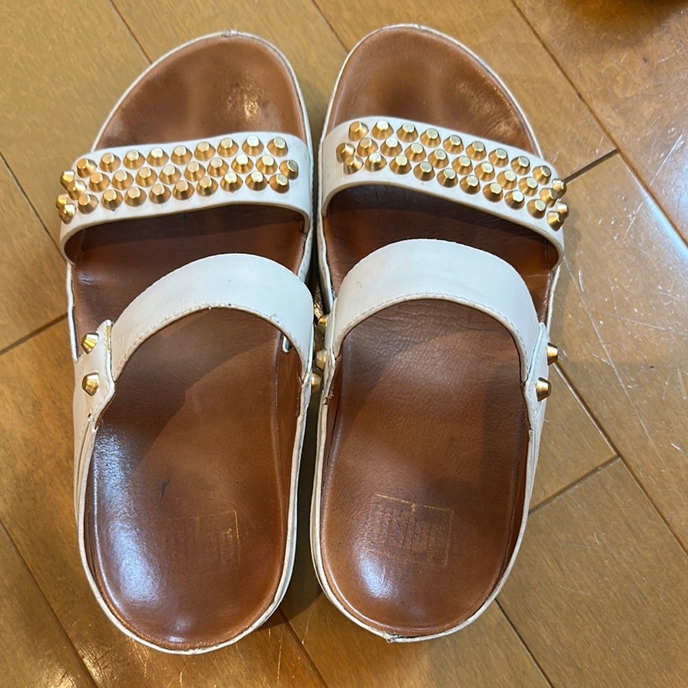 Natural Leather fitflop sandal